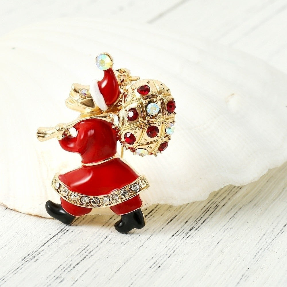 Santa Claus Deer Rhinestone