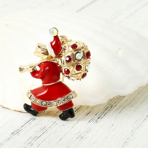 Santa Claus Deer Rhinestone