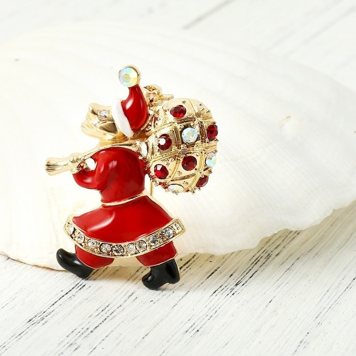 Santa Claus Deer Rhinestone